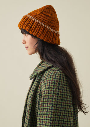 Hand Knitted Chunky Beanie | Cumin