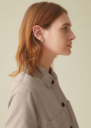 Emily Nixon Urchin Hoop Earrings | Silver