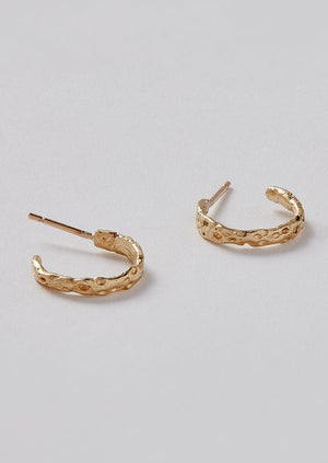 Emily Nixon Urchin Hoop Earrings | Gold