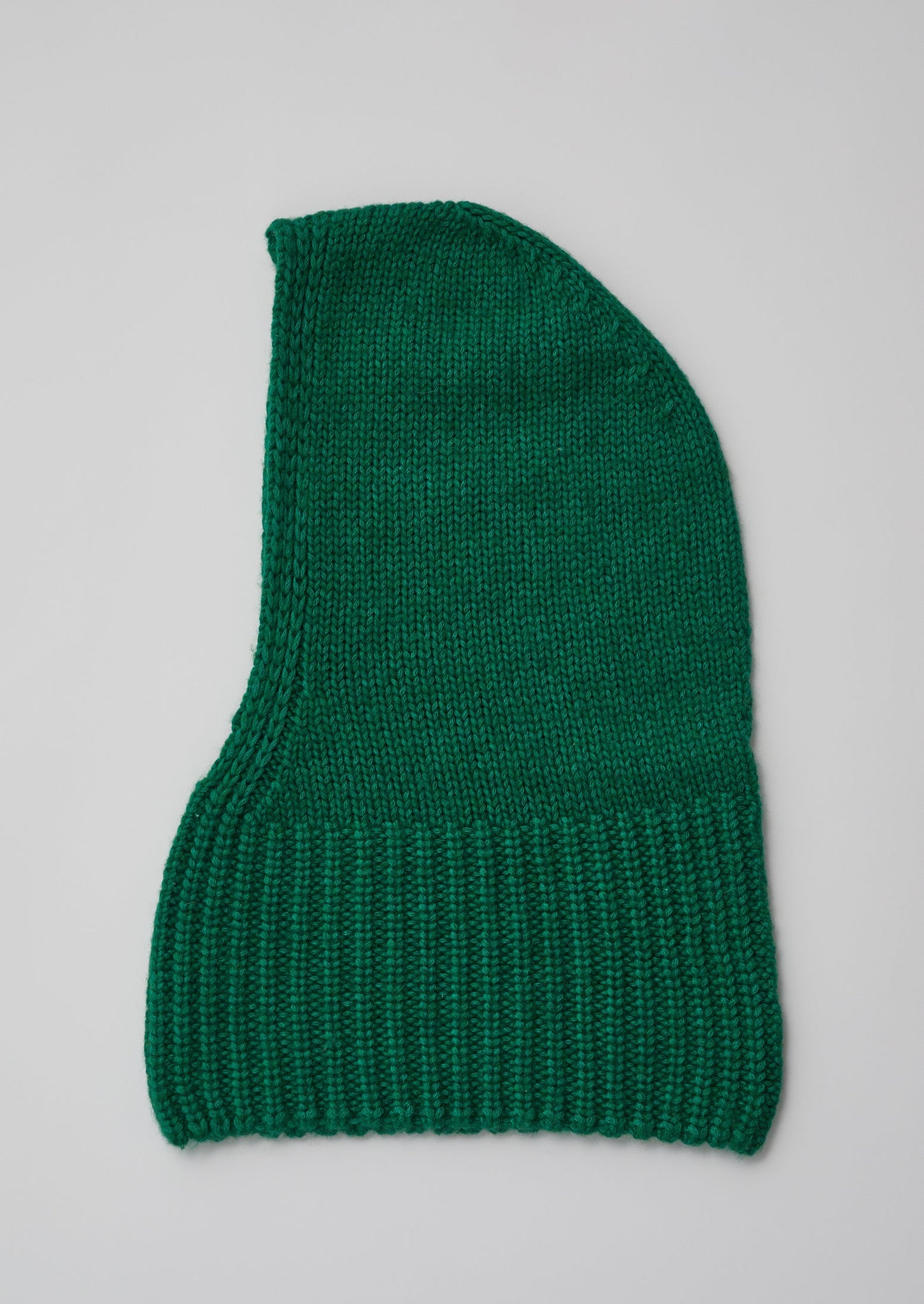 Cotton Wool Knitted Hood | Emerald