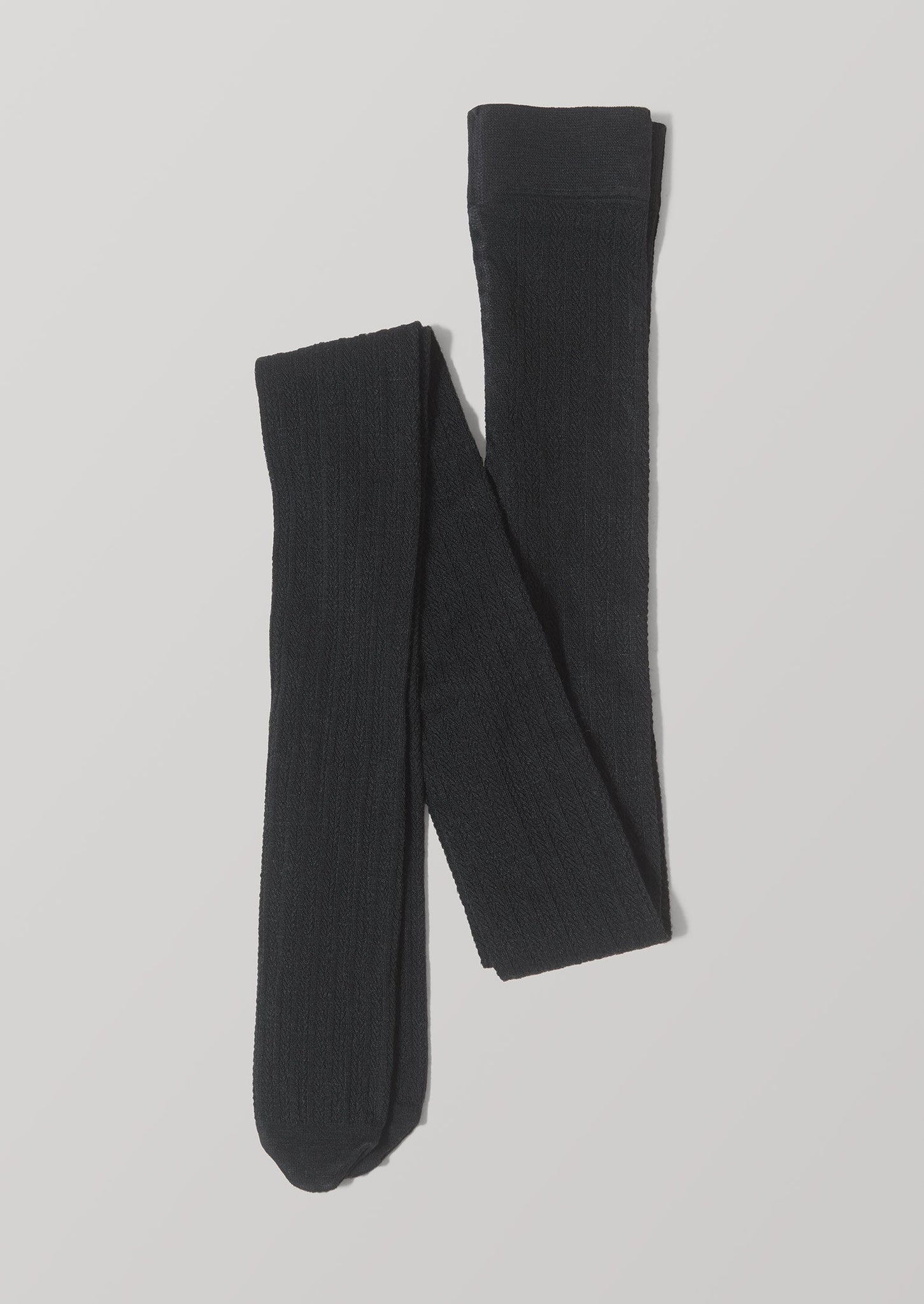 Swedish Stockings Fishbone Tights | Black