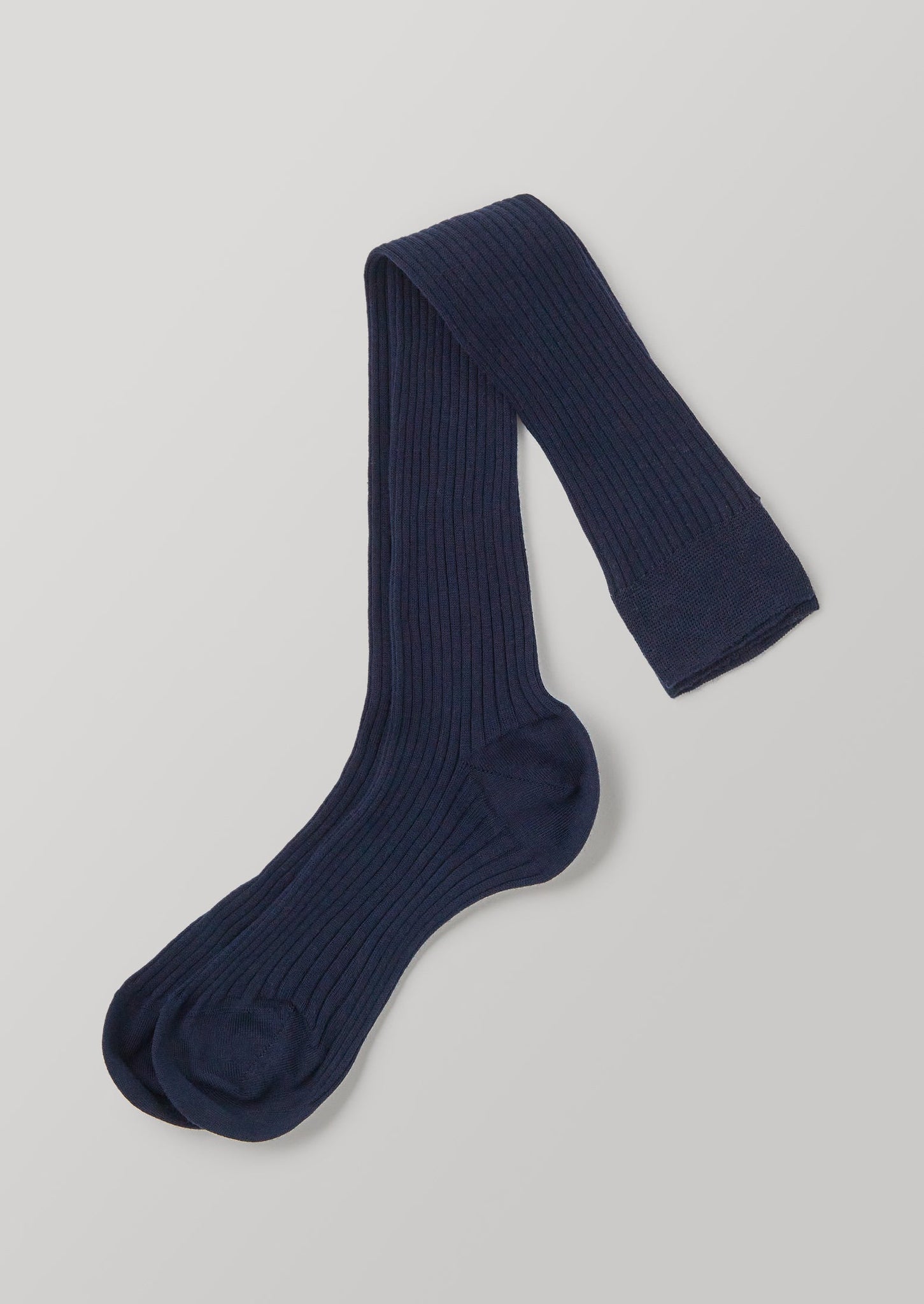 Organic Cotton Knee High Socks | Navy