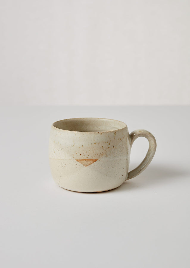Liz Vidal Abstract Small Mug | Chalk White