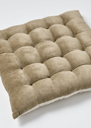 Velvet Chair Cushion | Smoke