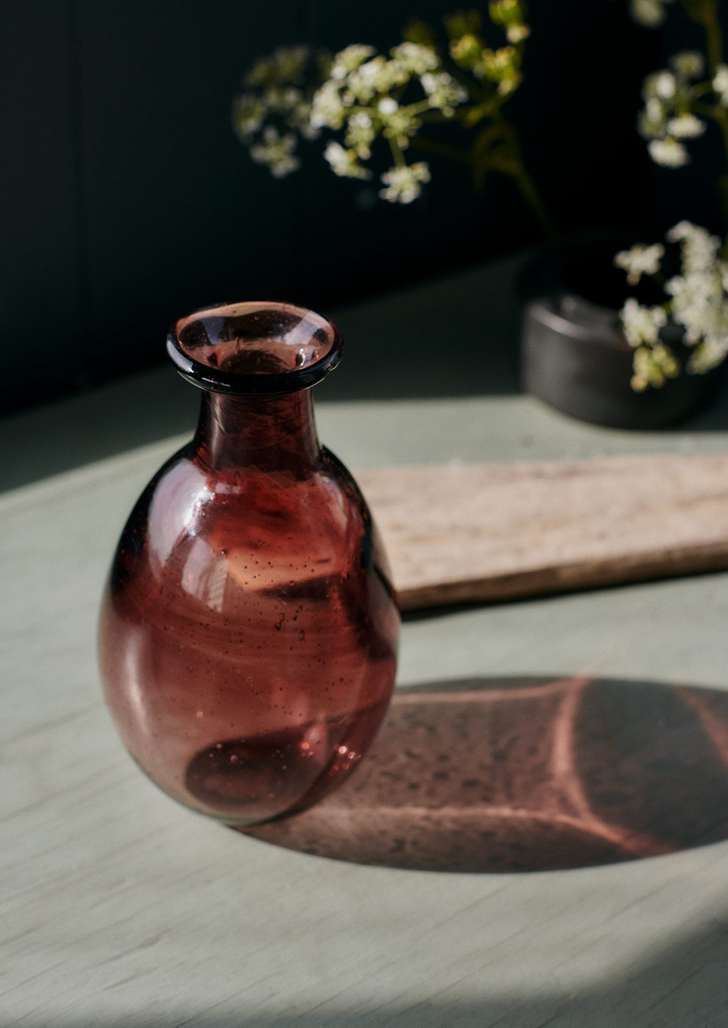 Hand Blown Amour Vase | Framboise