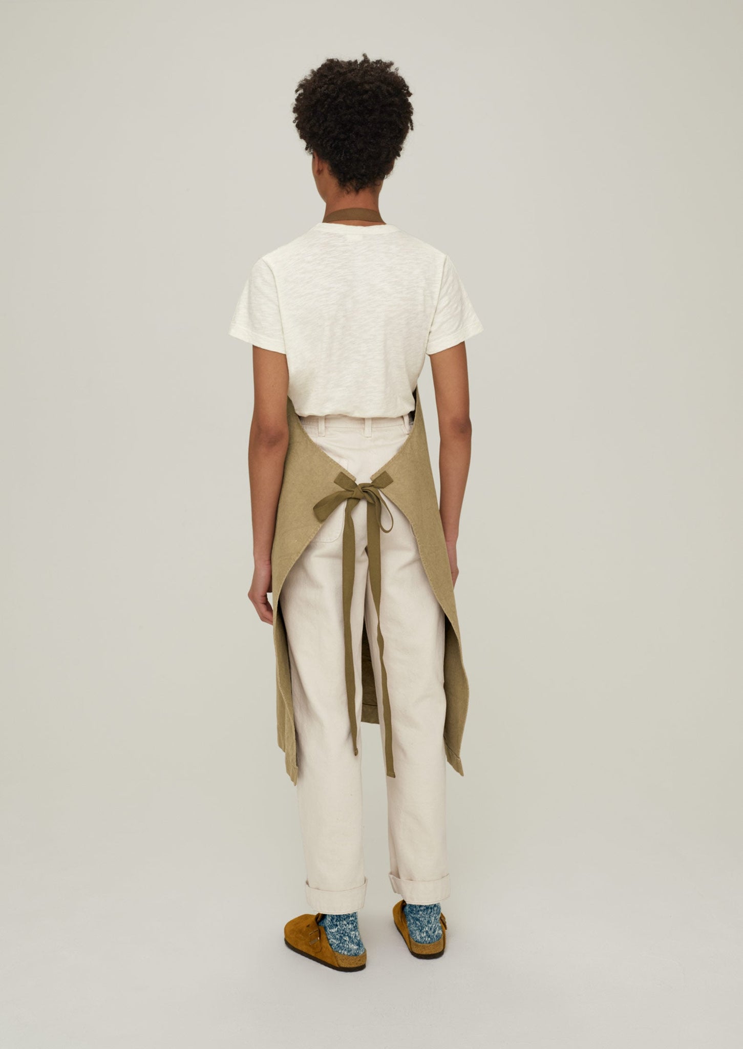 Cotton Canvas Project Apron | Stone Green