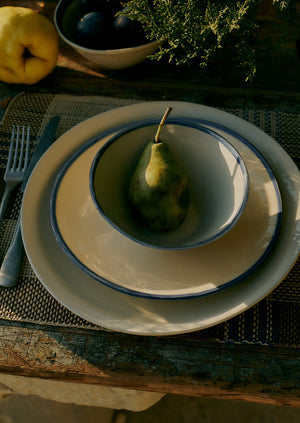 Hand Woven Checked Placemat Set | Tobacco/Natural