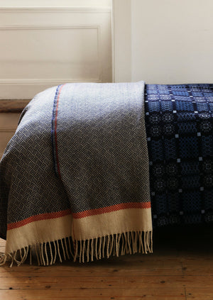 Guarda Wool Blanket | Navy/Spice