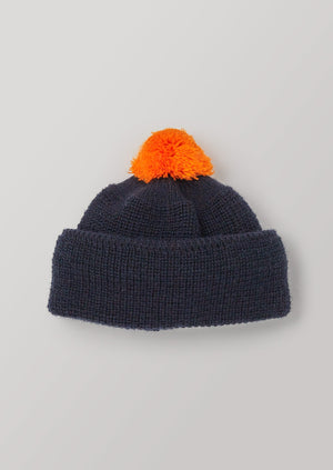 Heimat Signal Bobble Hat | Ink/Rescue Orange