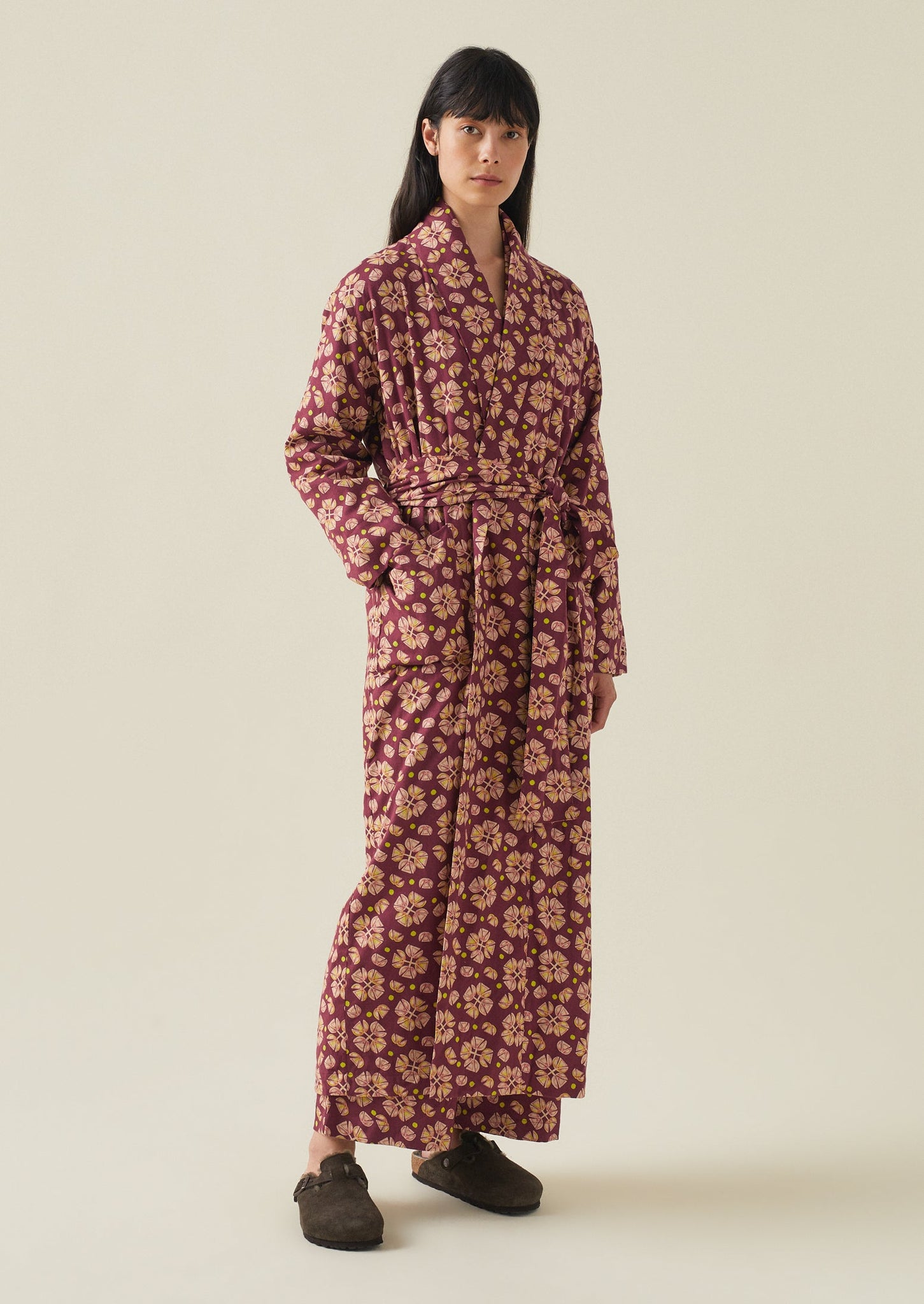 Tulip Print Cotton Flannel Gown | Root