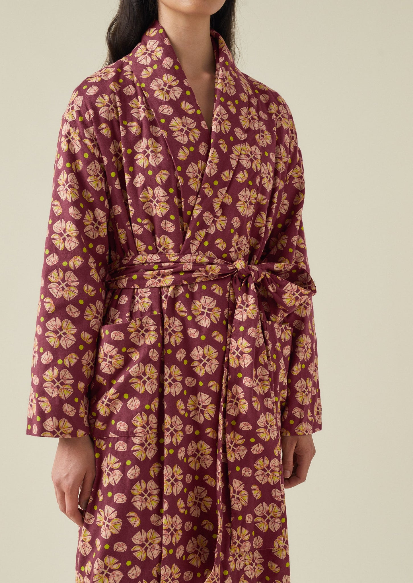 Tulip Print Cotton Flannel Gown | Root