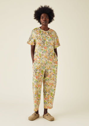 Harlequin Print Organic Cotton Pyjamas | Gardenia