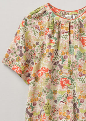 Harlequin Print Organic Cotton Pyjamas | Gardenia