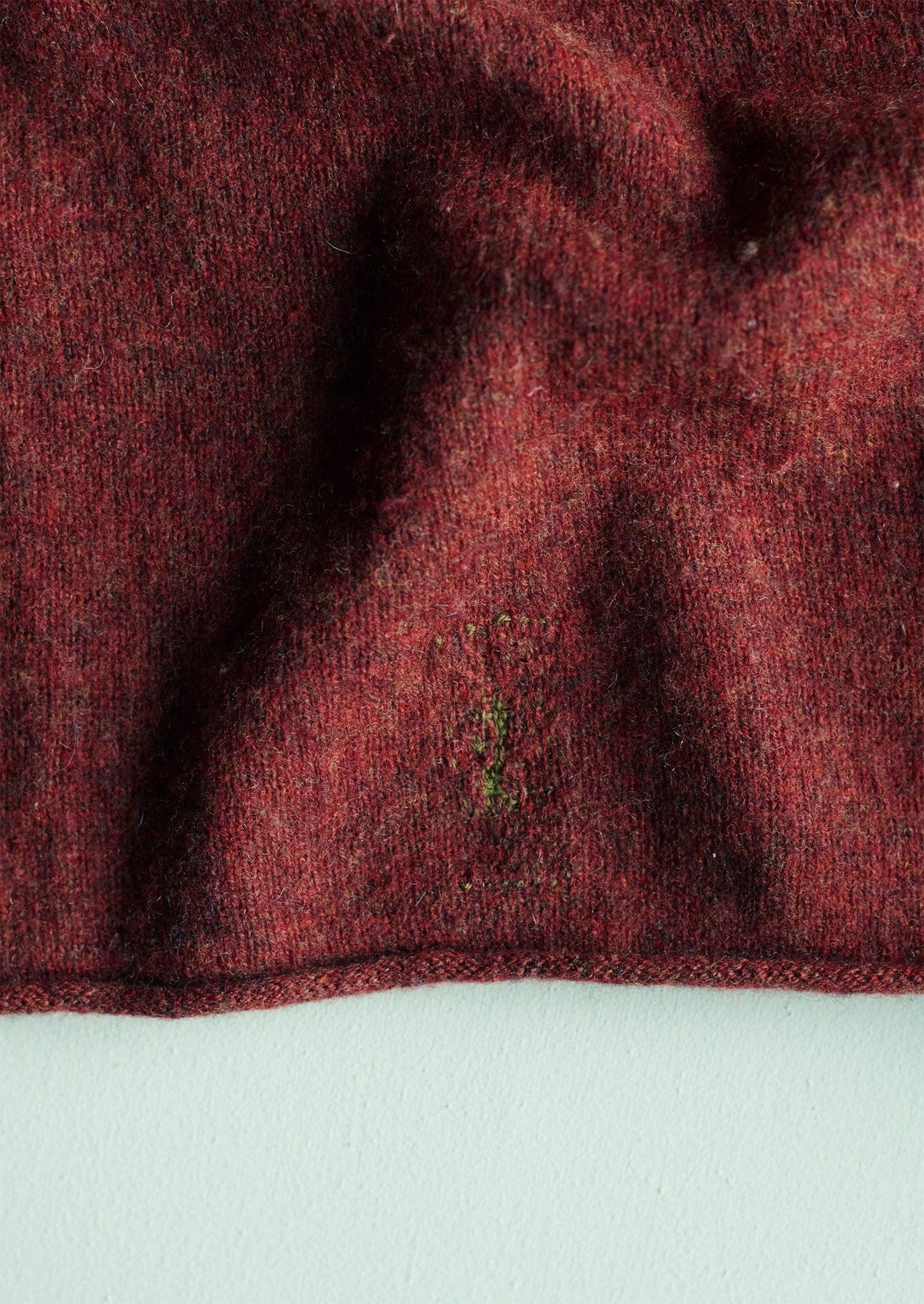 Renewed Wool Cashmere Neat Sweater Size M | Rust Melange