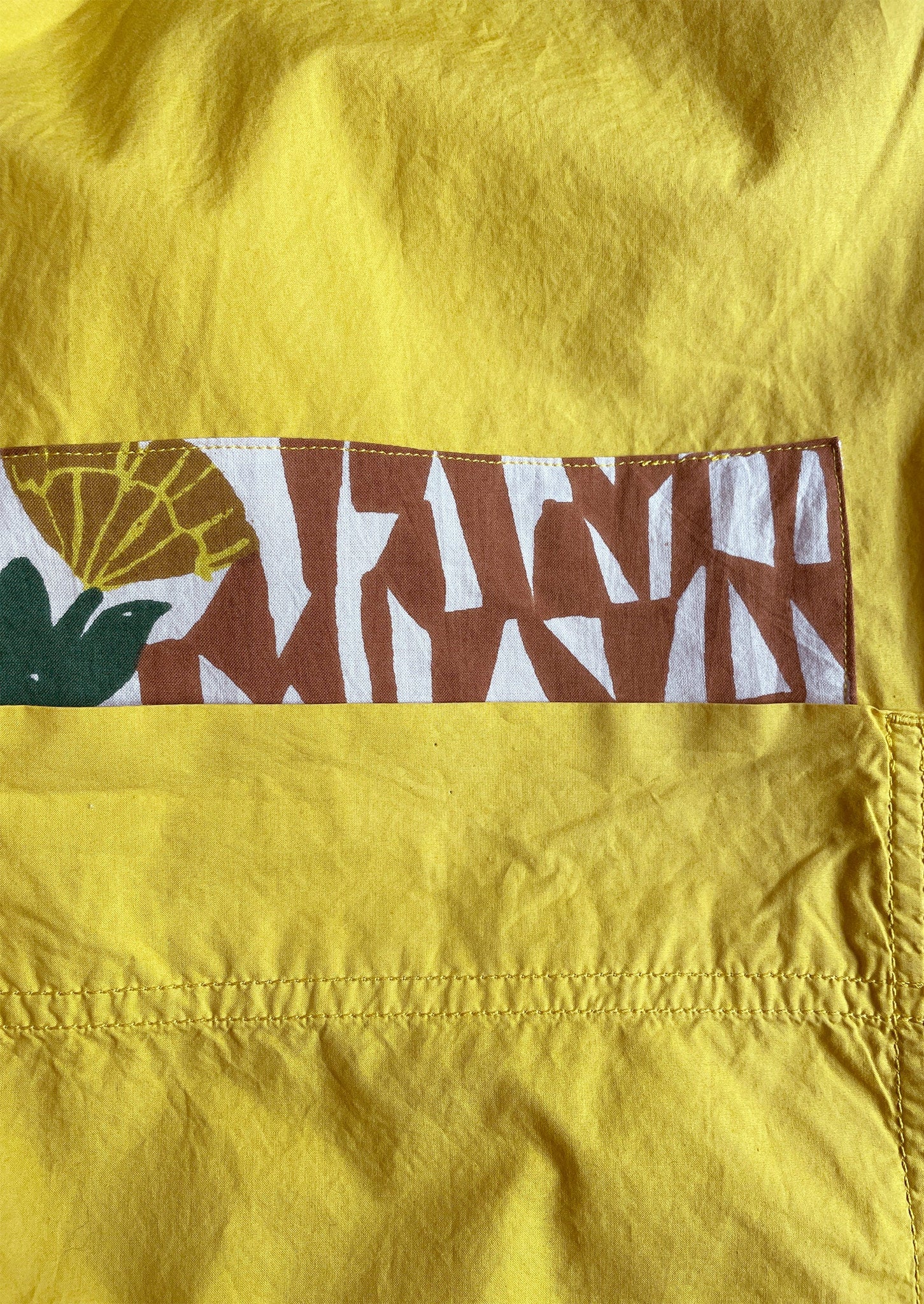 Renewed Patch Pocket Poplin Dress Size 16 | Sunshine Yellow