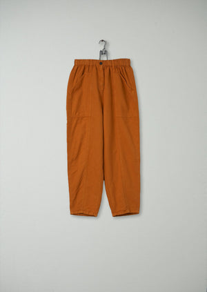 Reworn Cotton Linen Tapered Trousers Size 12 (117) | Spice