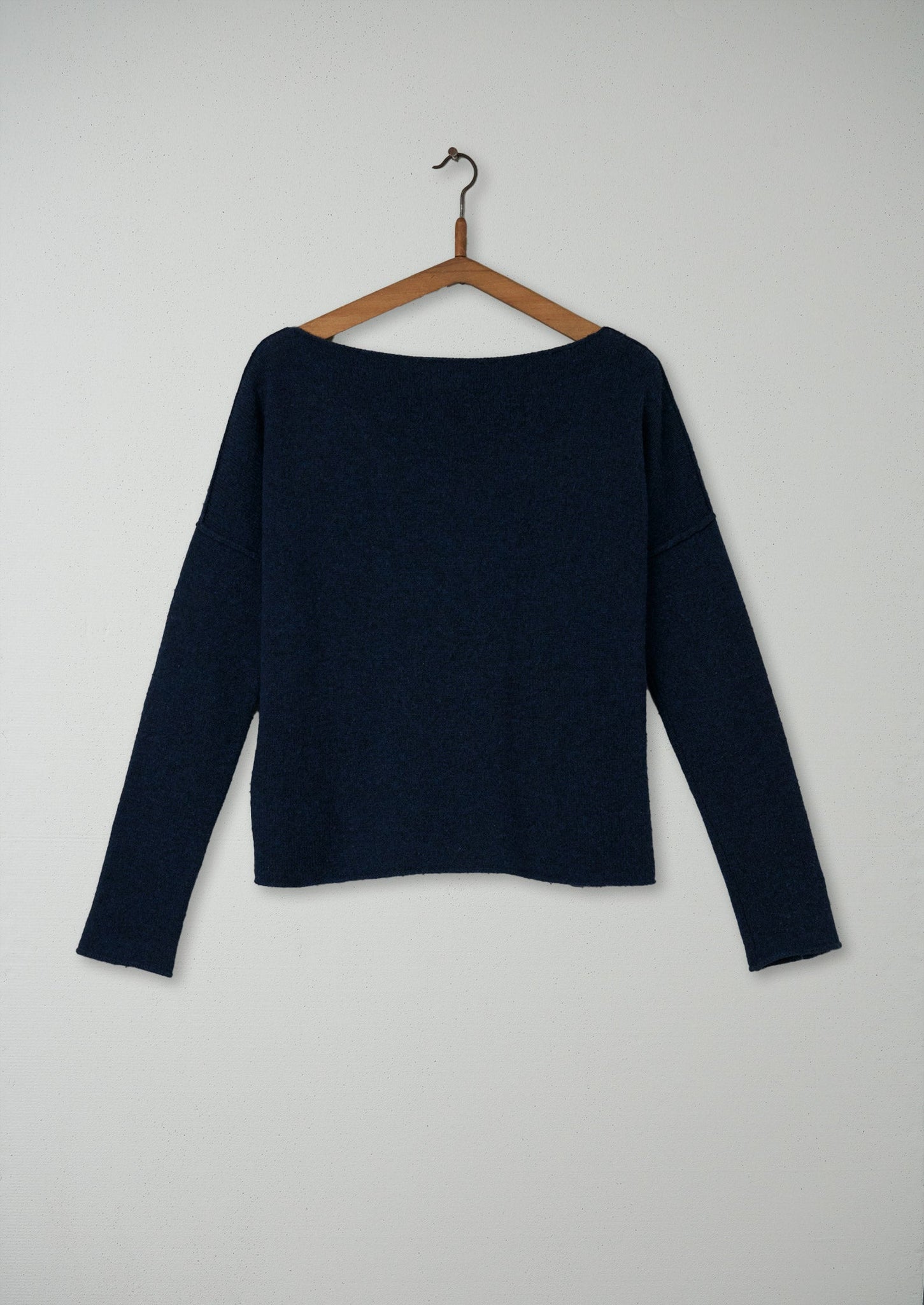 Reworn Square Cut Sweater Size M (042) | Petrol