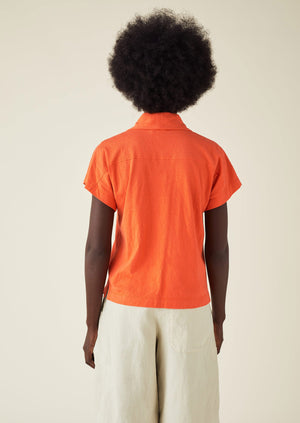 Cotton Linen Jersey Shirt | Aurora