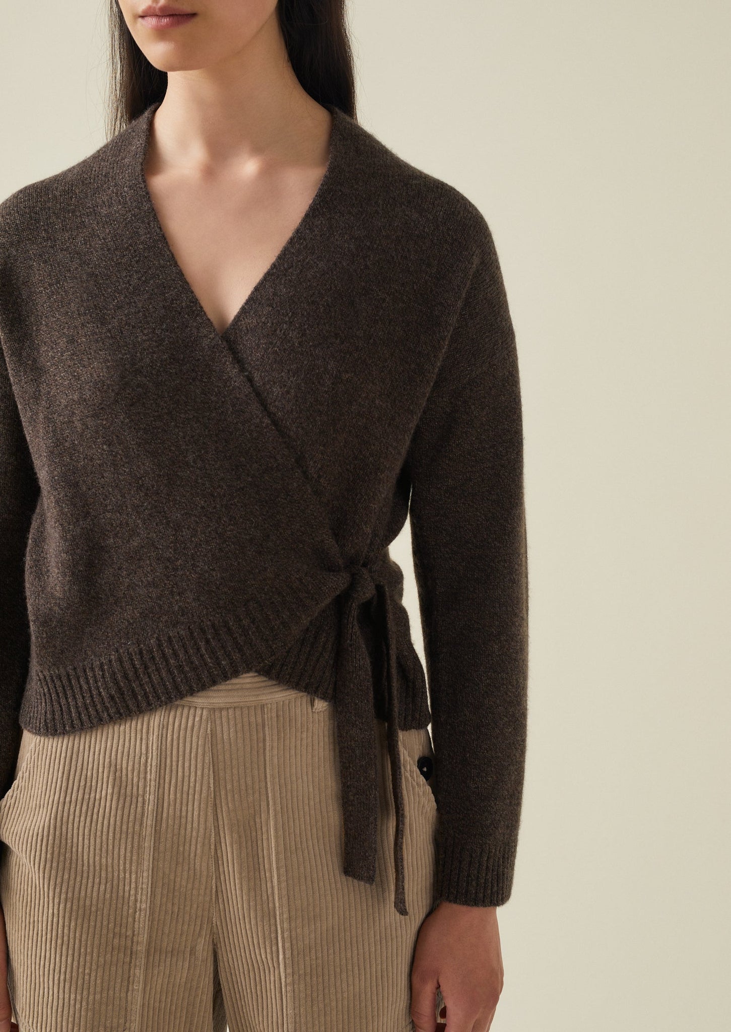 Wool Cashmere Wrap Cardigan | Bark