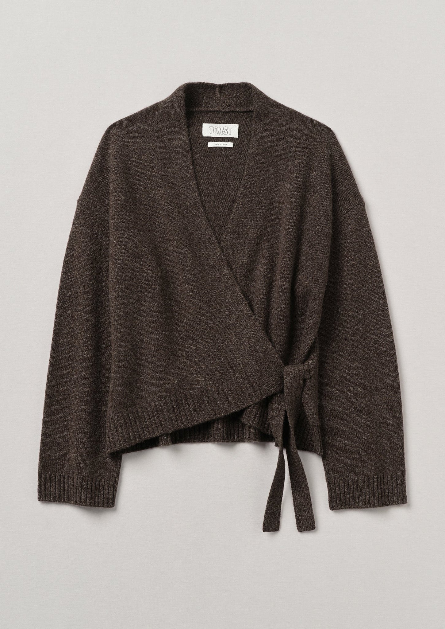 Wool Cashmere Wrap Cardigan | Bark