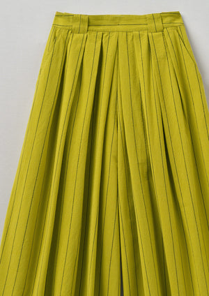 Slub Stripe Cotton Culottes | Pomelo